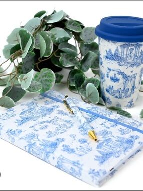 Bridgerton Blue Collection: Notebook Pen and Mug Set